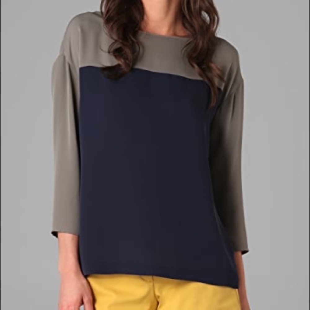 Theory Mendela Silk Blouse